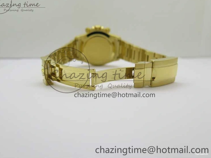 KKF Steel YG Dial Best 904L Edition 1:1 Green Bracelet YG Daytona on A7750 0410